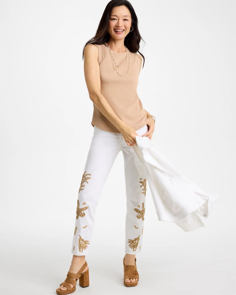 High Neck Rib Tank | Chico's
